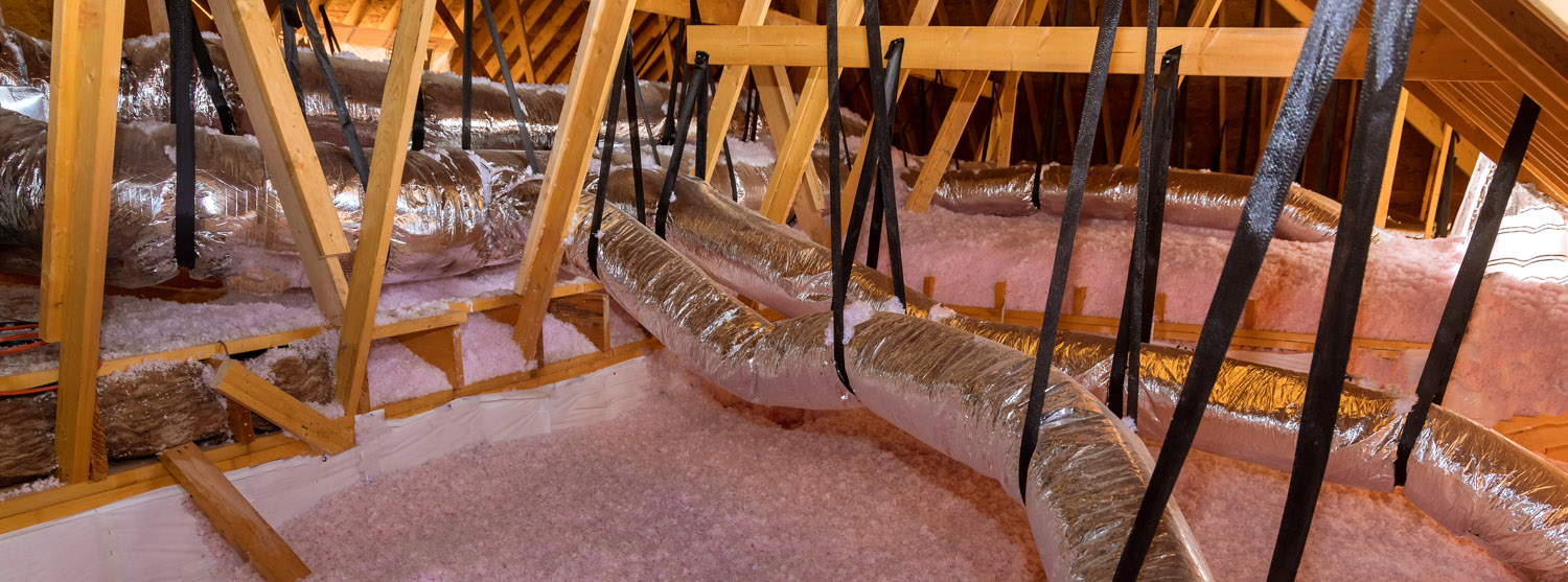 ductwork in an attic